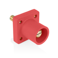 Product Image of Male Panel Receptacle, Cam-Type, Self-Clinching Nut, 90 Deg. #2 to 4/0 AWG (Red)