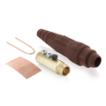 Product Image of 18 Series Cam-Type Female Detachable Plug, Ball Nose, 2/0 4/0 AWG, 400A Max (Brown)