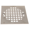 Product Image of 4-1/4" Heavy Duty Square Cast Brass Strainer (Brushed Nickel)