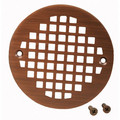 Product Image of 4-1/4" Heavy Duty Round Cast Brass Strainer (Old World Bronze)