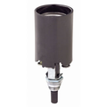Product Image of Medium Base, One-Piece, Candle Sockets, Incandescent, Phenolic Lampholder, Integral Turn Knob, Single Circuit, Side Outlet, (Black)