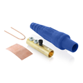 Product Image of 16 Series Taper Nose Cam-Type Female Plug, Contact & Insulator, Detachable, #2, 2/0 AWG, 300A Max, Type 3R When Mated (Blue)