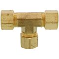 Product Image of (64-6) 3/8" OD Brass Compression Tee (Lead Free)