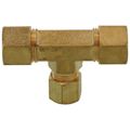 Product Image of (64-664) 3/8" x 3/8" x 1/4" OD Brass Compression Tee, Lead Free