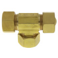 Product Image of (64-10) 5/8" OD Brass Compression Tee, Lead Free
