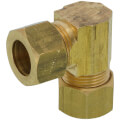 Product Image of (65-8) 1/2" OD Brass Compression Elbow, Lead Free