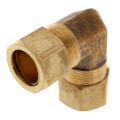 Product Image of (65-10) 5/8" OD Brass Compression Elbow, Lead Free
