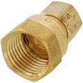 Product Image of (66-68) 3/8" OD x 1/2" FIP Brass Compression Connector (Lead Free)