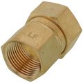 Product Image of (66-1412) 7/8" OD x 3/4" FIP Brass Compression Connector (Lead Free)