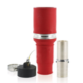 Product Image of Rhino-Hide Single Pole Female Connector (Contact, Insulator, & Dust Cap), Crimped, 646 MCM Cable, 1000V 1009A Max (Red)