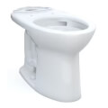 Product Image of Drake 1.28 gpf Elongated Toilet Bowl Only with Cefiontect, Less Seat, Universal Height, 12" Rough-In (Cotton White)