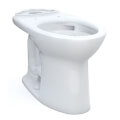 Drake 1.28 gpf Elongated Toilet Bowl Only with Cefiontect, Less Seat, Universal Height, 10" Rough-In (Cotton White)