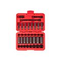 Product Image of 1/4" Drive 6-Point Impact Socket Set with Case, 35-Piece (4-17 mm)