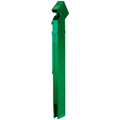 Product Image of 1-Gang 42" Stainless Steel Power Pedestal, Direct Bury, NEMA 3R, Lockable Flush Hinge Top, Self-Closing Lid (Green), Stainless Steel