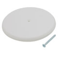 Product Image of 7-1/4" High Impact Plastic Cleanout Cover - Flat Design, White Finish