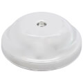 Product Image of 5-1/4" High Impact Plastic Cleanout Cover - Plates Bell Design, Chrome Plated Finish