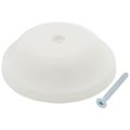 Product Image of 5-1/4" High Impact Plastic Cleanout Cover - Plates Bell Design, White Finish