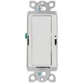 Product Image of Claro On/Off Paddle Switch, With Locator Light, 15A General Purpose, Single-Pole/3-Way, CA-3PSNL-WH, White