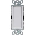 Product Image of Claro On/Off Paddle Switch, With Locator Light, 15A General Purpose, 4-Way, CA-4PSNL-WH, White