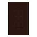 Product Image of Claro 6 Port Frame (Brown)