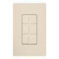 Product Image of Claro 6 Port Frame (Light Almond)