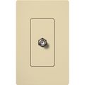 Product Image of Claro Coaxial Cable Jack, F-Style, 75 Ohm Cable, Fits Decorator-Style Wall Plates, Ivory