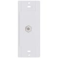 Product Image of Claro Coaxial Cable Jack, F-Style, 75 Ohm Cable, Fits Decorator-Style Wall Plates, White