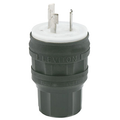 Product Image of 30A, 250V 2P, 3W, NEMA L6-30P, Locking Plug, Corrosion Resistant, Wetguard- BLACK