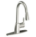 Product Image of Baystone Single Handle Pullout Kitchen Faucet (Classic Stainless), CA42519CSL