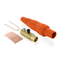 Product Image of 16 Series Taper Nose Cam-Type Female Plug, Contact & Insulator, Detachable, 2/0, 4/0 AWG, 400A Max, Type 3R When Mated (Orange)