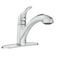 Product Image of Renzo 1 Handle Low Arc Pullout Kitchen Faucet, CA87316C (Chrome)