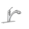 Product Image of Renzo 1 Handle Low Arc Pullout Kitchen Faucet, CA87316SRS (Spot Resist Stainless)