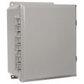 Product Image of 12" x 10" x 6" Circuit Safe Polycarbonate NEMA Enclosure w/ External-hinge Opaque Cover , NJ12106