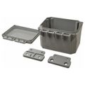 Product Image of 6" x 4" x 4" Circuit Safe Polycarbonate NEMA Enclosure Assembly w/ External-hinge Opaque Cover , NJ644