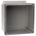 Product Image of 10" x 10" x 6" Circuit Safe Polycarbonate NEMA Enclosure Assembly w/ Screw-on Clear Cover, NV10106