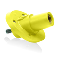 Product Image of 23 Series Panel Mount Receptacle, Female, 690A Max, 600V 30 Degree Angle, 1.125", Threaded Stud Termination, 250-777 MCM Cable Range (Yellow)
