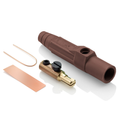 Product Image of 15 Series Cam-Type Male Plug, Contact & Insulator, Detachable, Single Set Screw Termination, #8, #2 AWG, 150A Max, Type 3R When Mated (Brown)
