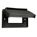 Product Image of 1-Gang Weatherproof Wallplate, Standard Size, Thermoplastic Nylon (Black)