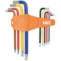 Product Image of 10 Piece Powder Coated Long Ball End Hex Key Set, SAE