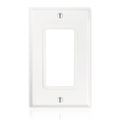 Product Image of 1-Gang Decora Wallplate, Standard Size, Non-magnetic Stainless Steel (White)