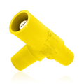 Product Image of 16 Series Taper Nose Multi-Way Connector, Cam-Type, Female-Female-Male, Tapping Tee, 400A Max (Yellow)
