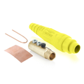 Product Image of 18 Series Cam-Type Female Detachable Plug, Ball Nose, 2/0 4/0 AWG, 400A Max (Yellow)