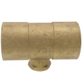Product Image of 1-1/2" x 1-1/2" x 1/2" C x C x F Cast Brass Tee (Lead Free)