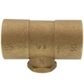 Product Image of 1-1/2" x 1-1/2" x 3/4" C x C x F Cast Brass Tee (Lead Free)