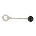 1/4" Flare Black Nylon Cap w/ Retainer Strap