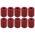 Product Image of 1/4" Red Anodized Flare Locking Cap for A2L (Pack of 10)