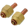Product Image of 1/4" OD x 1-1/4" Copper Tube w/ 1/4" F. Double Flare and Depressed Tip (2 Pack)