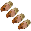 Product Image of Braze On Self Piercing Copper Saddle Valve for 1/2" OD Tube (4 Pack)
