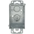 Product Image of 2-1/2" Deep Gangable Switch Box w/ Ears Flush, 1/2" Knockouts & Beveled Corners