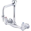 Product Image of 0.5 GPM Two Handle Wallmount Laboratory Faucet w/ 5-1/2" Spout (Chrome), 0047-ULE20